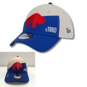 Buffalo Bills Hat Cap Fitted Mens Extra Large Blue Red New Era NFL Football Norm
